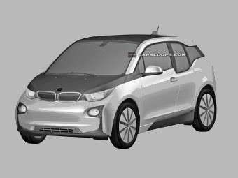 Компания BMW запатентовала дизайн серийного электрокара