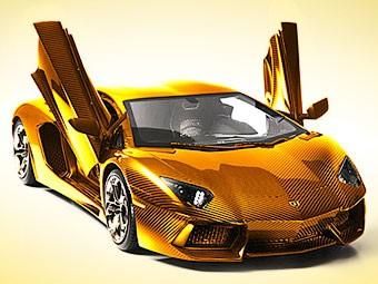 Lamborghini из цельного куска золота продадут за 7,5 миллиона долларов