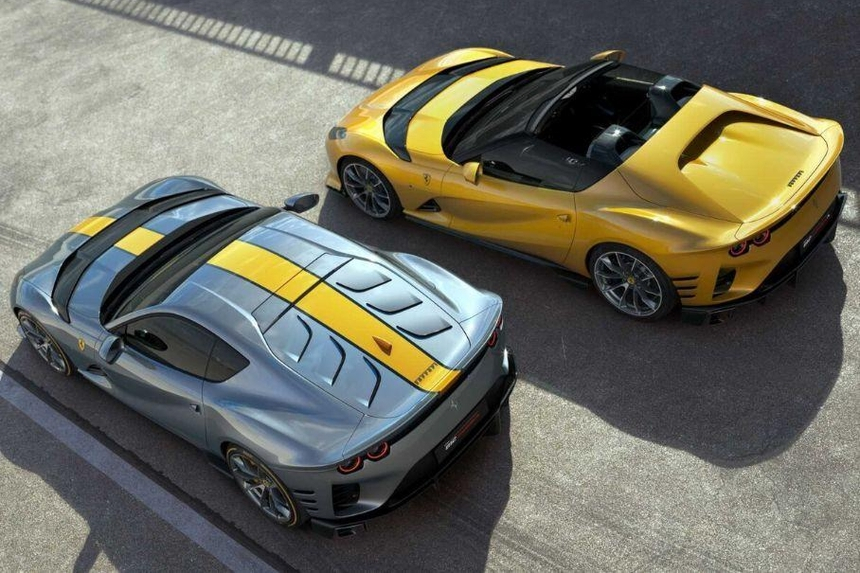 Ferrari представила два дорожных суперкара с самым мощным мотором V12 в истории марки