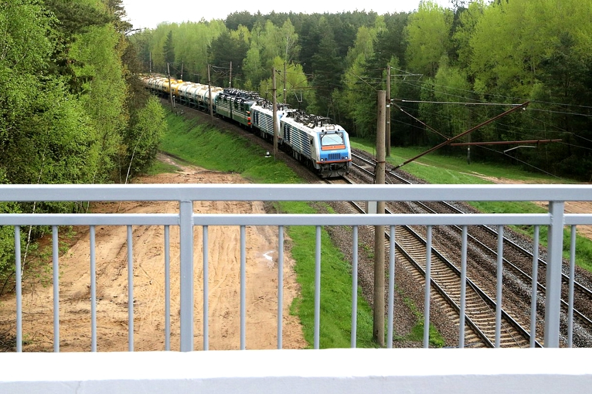 Новый путепровод над железной дорогой открыли в Минске в районе станции Озерище