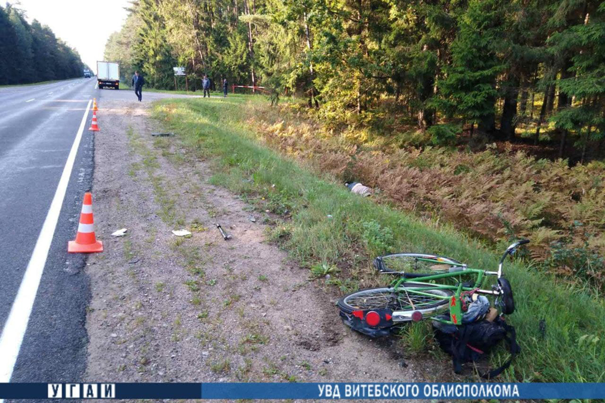 В Лепельском районе  в результате наезда грузовика погиб велосипедист