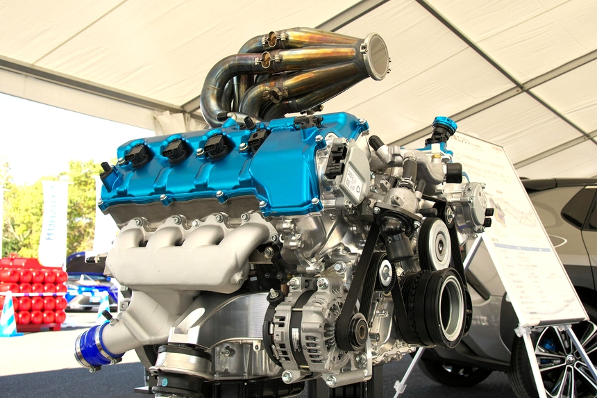 Yamaha по заказу Toyota разработала водородный ДВС V8