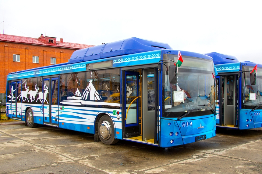 МАЗ поставил партию газовых автобусов на Ямал. Местные посчитали, насколько они выгодны