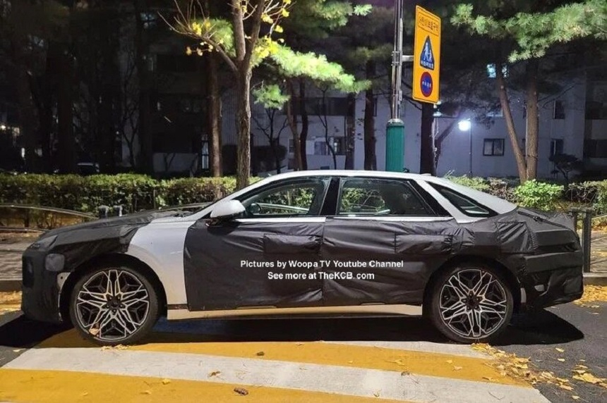 Шпионы засняли большой седан Hyundai Grandeur