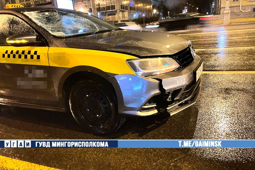 Пешеход погиб ночью в Минске в результате наезда автомобиля-такси