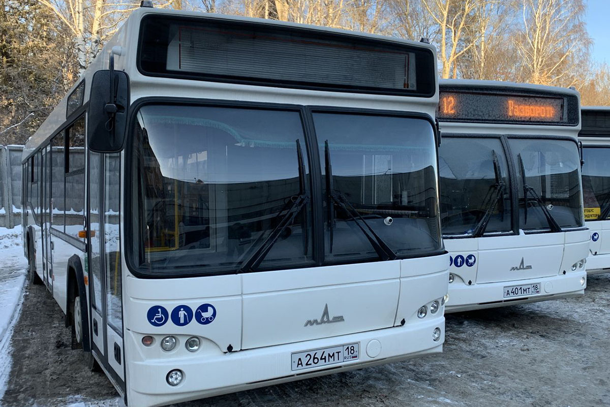В Ижевске на линию вышли 67 новых автобусов МАЗ. Теперь их в городе сотня