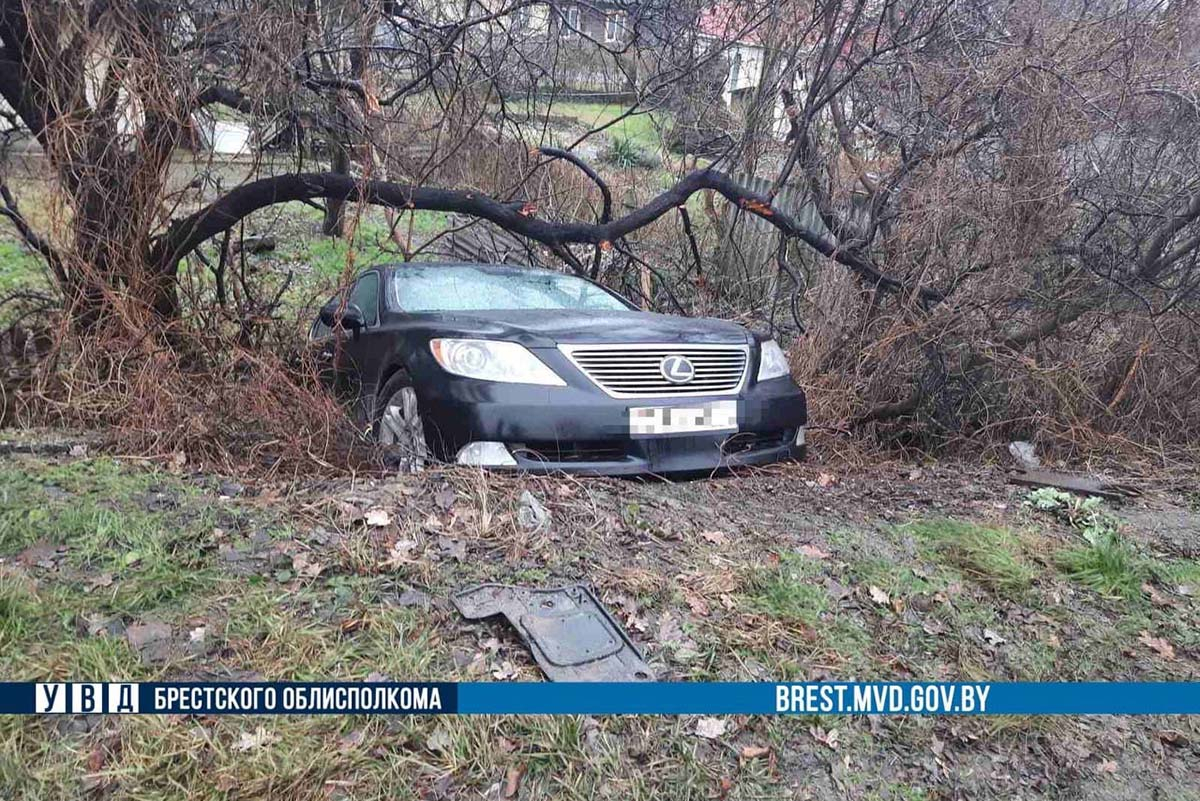 В Бресте девушка на Lexus перепутала педали 