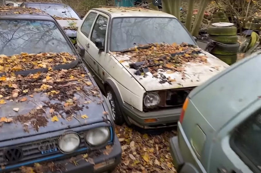 Невероятную коллекцию редких Volkswagen и Audi обнаружил в лесу блогер