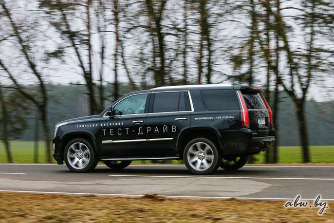 Дрифт, драг и 4 цилиндра... Тест-драйв Cadillac Escalade белорусской сборки