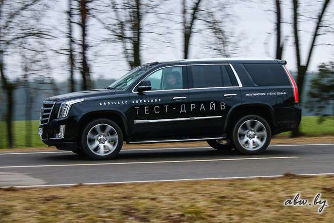 Дрифт, драг и 4 цилиндра... Тест-драйв Cadillac Escalade белорусской сборки