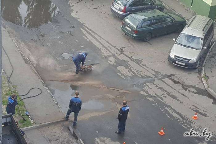 Укладка чайником, или Как гомельчанка боролась за ровные дороги во дворе