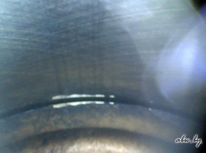 Как выглядят задиры в цилиндрах через эндоскоп фото