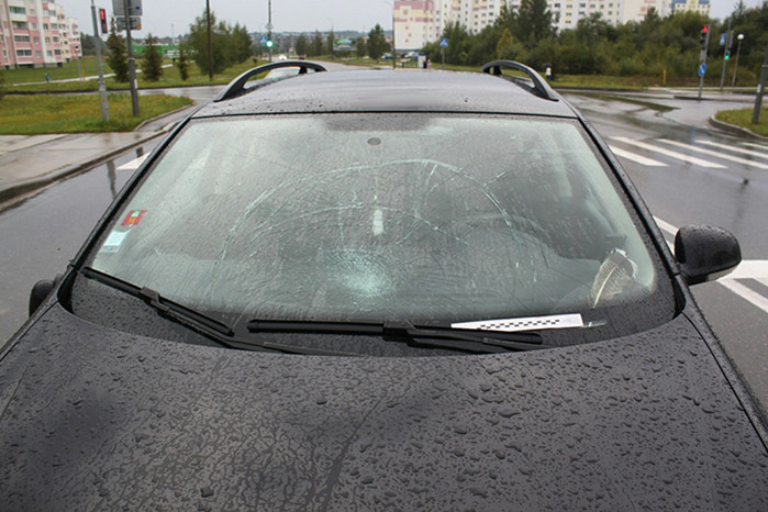 В Гродно водитель сбила пьяного велосипедиста на пешеходном переходе