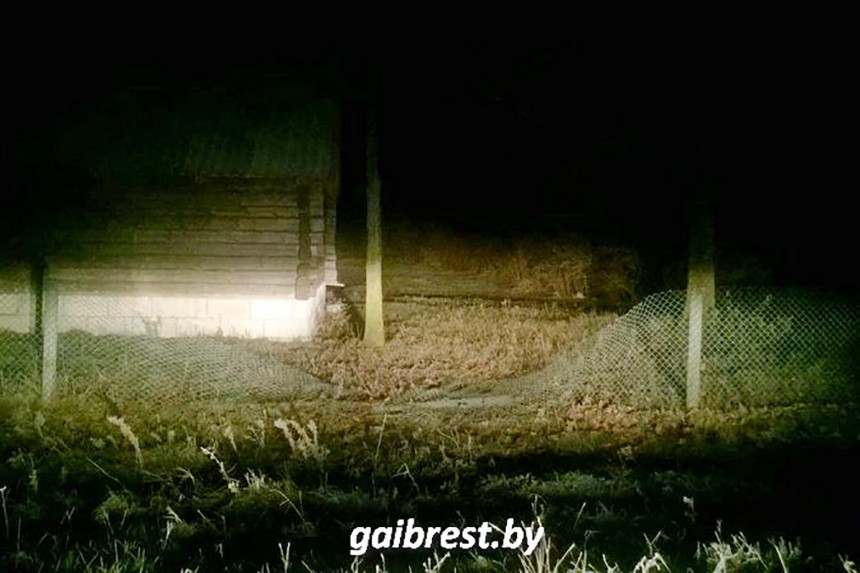 В Столинском районе пьяный бесправник на мотоцикле снес забор дома