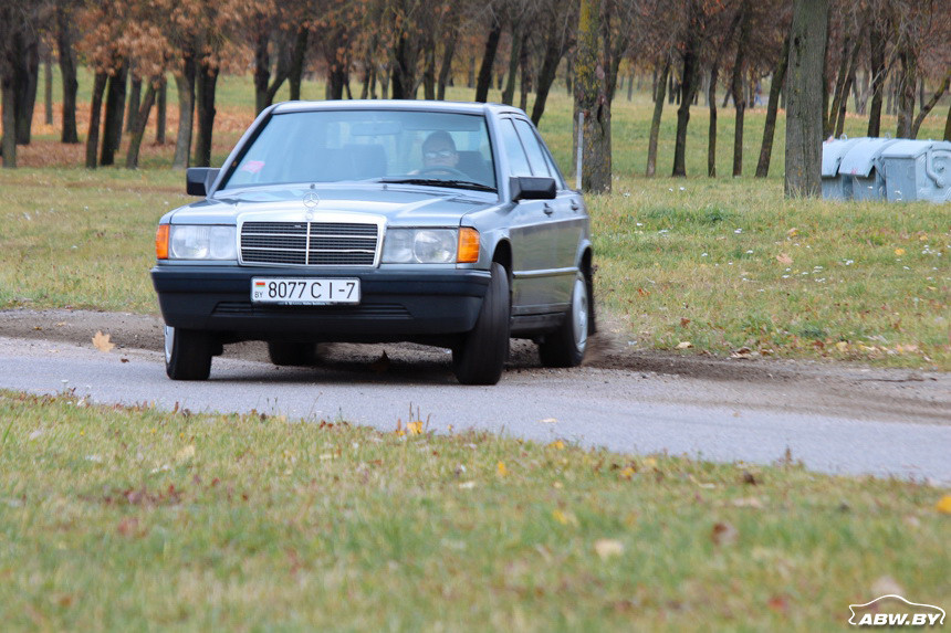 Baby-Benz. Часть 2. Тест-драйв и осмотр на подъемнике Mercedes-Benz 190E за $2200