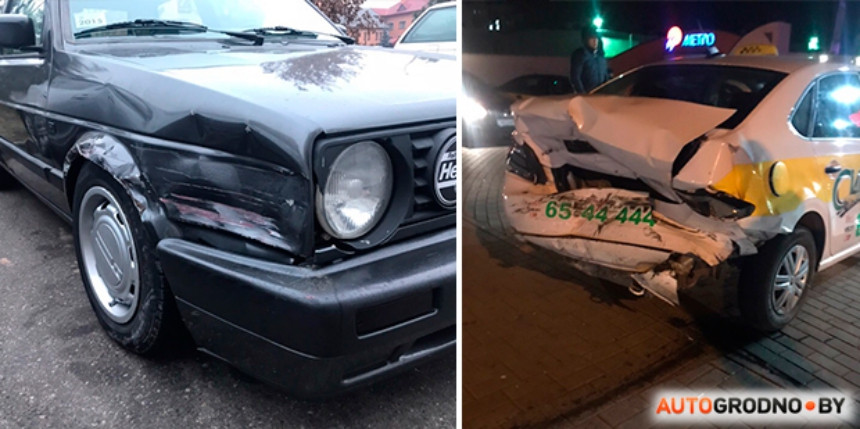 В Гродно водитель BMW устроил GTA: разбивал чужие Volkswagen с пробитым поддоном двигателя