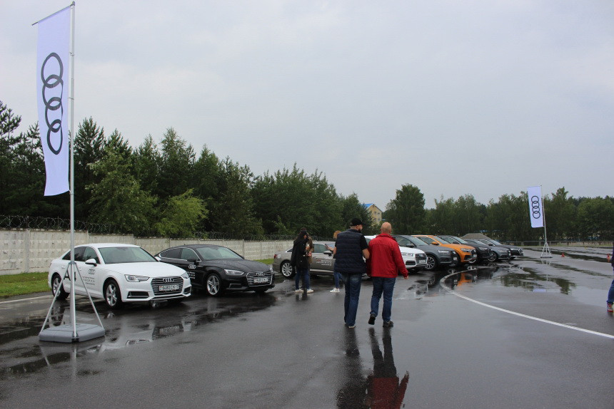 Погода в стиле Quattro. Как мы тестировали модельный ряд Audi на полигоне в Липках