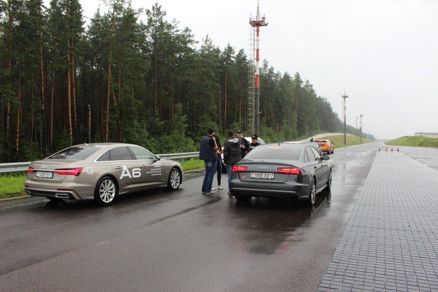 Погода в стиле Quattro. Как мы тестировали модельный ряд Audi на полигоне в Липках