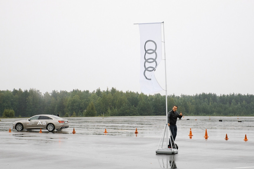 Погода в стиле Quattro. Как мы тестировали модельный ряд Audi на полигоне в Липках