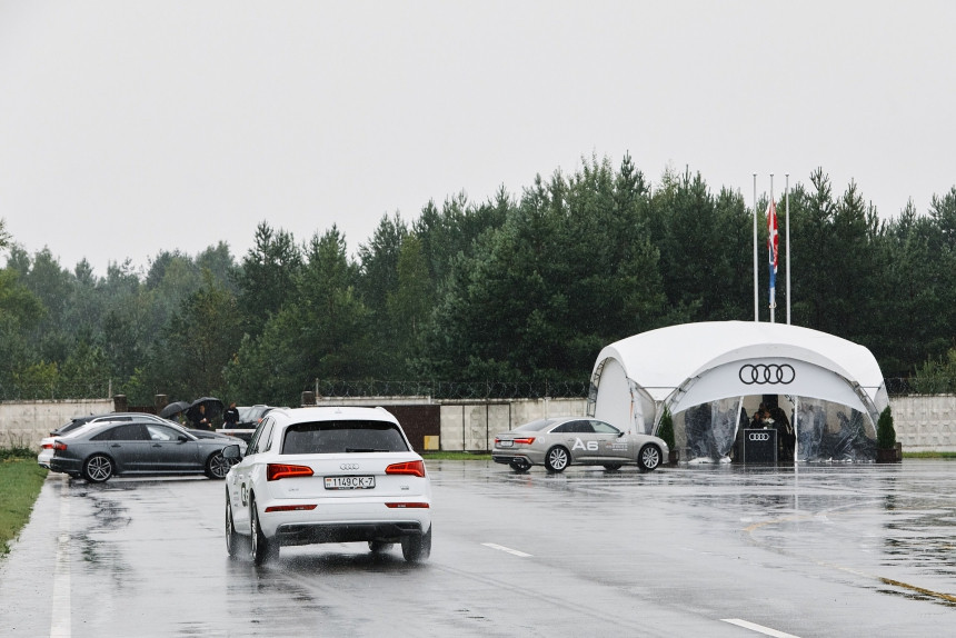 Погода в стиле Quattro. Как мы тестировали модельный ряд Audi на полигоне в Липках