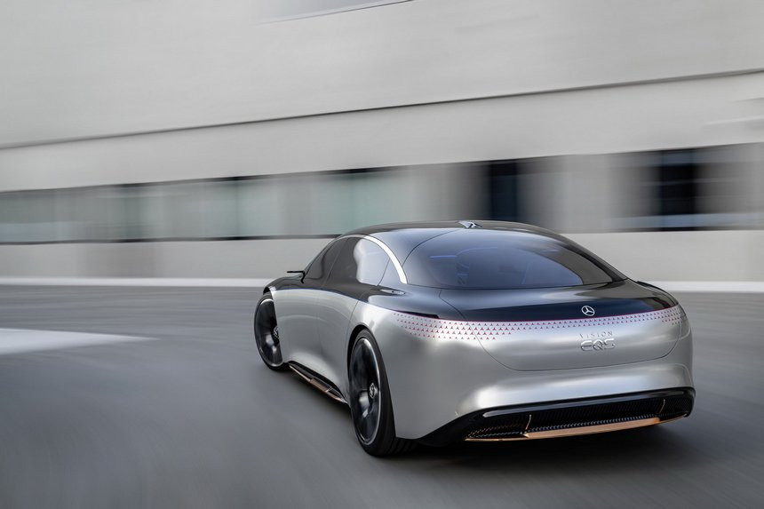 Немецкая анти-Tesla: Mercedes представил роскошный седан Vision EQS
