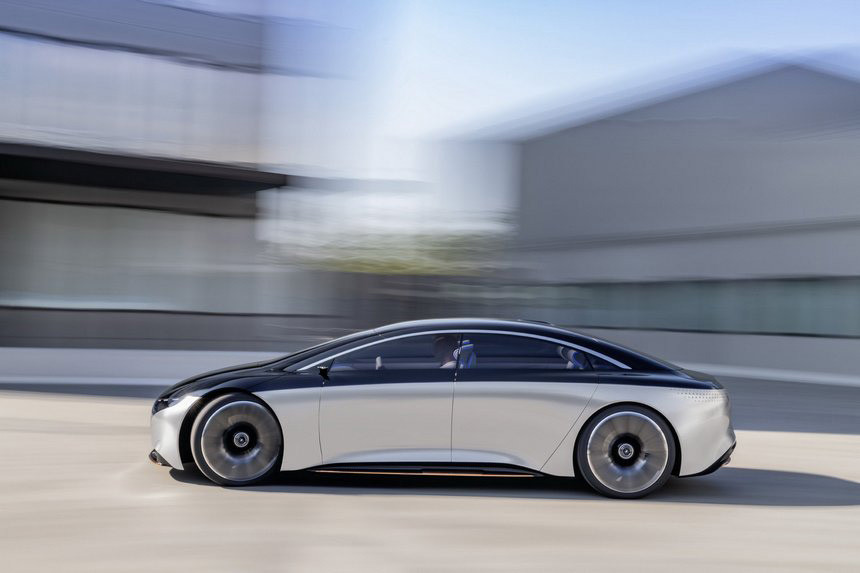 Немецкая анти-Tesla: Mercedes представил роскошный седан Vision EQS