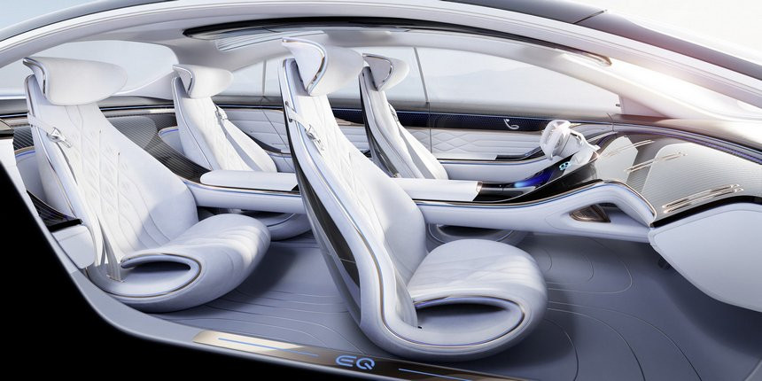 Немецкая анти-Tesla: Mercedes представил роскошный седан Vision EQS