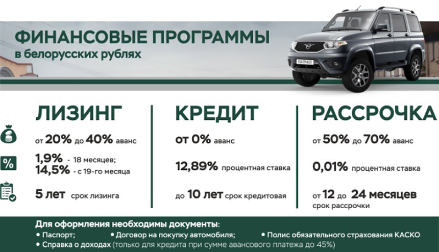 Купи УАЗ ПАТРИОТ в декабре и выбери себе подарок!