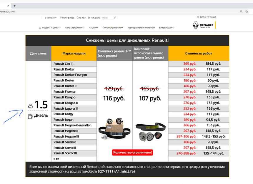 Когда пришло время менять ремень привода ГРМ на Renault, изучил цены и сильно удивился