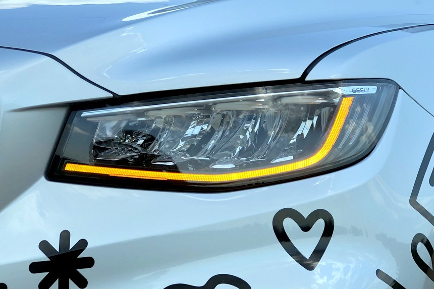 Птф джили атлас. Фара Geely Atlas.