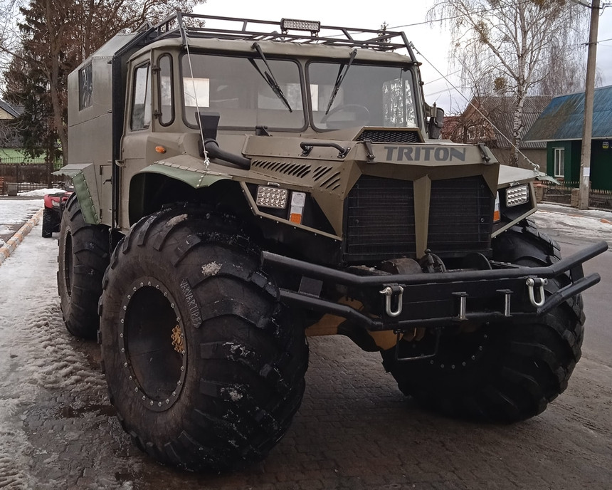 Уникальный болотоход Triton на основе советского ГАЗ-66 построил украинский механик-самоучка