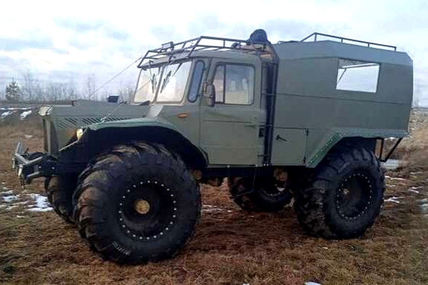 Уникальный болотоход Triton на основе советского ГАЗ-66 построил украинский механик-самоучка