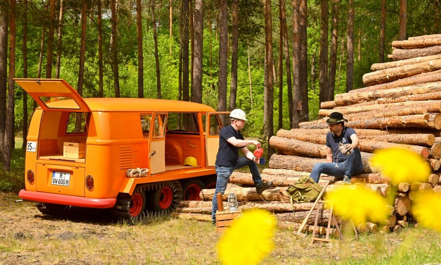 На полугусеничном ходу. Как выглядит и на что способен уникальный VW Half-Track Fox