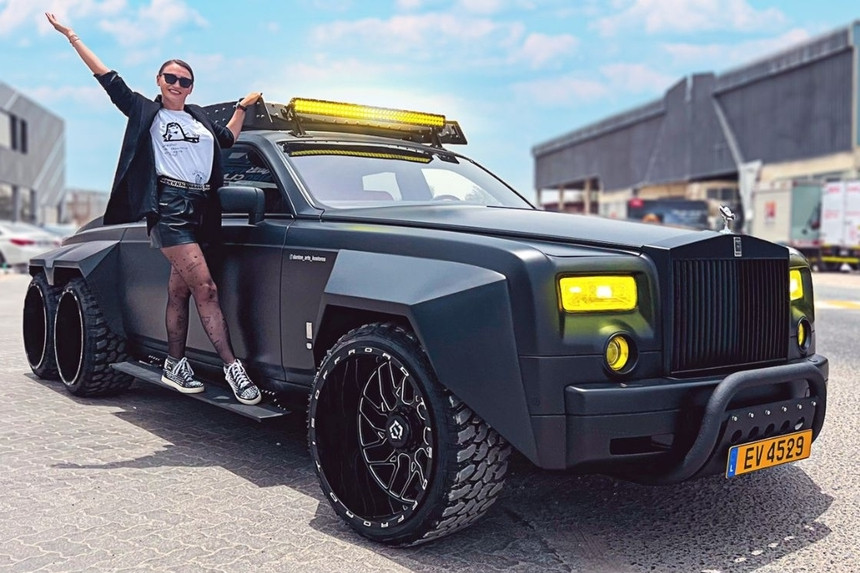 Оцените первый в мире внедорожный Rolls-Royce Phantom с колесной формулой 6х6