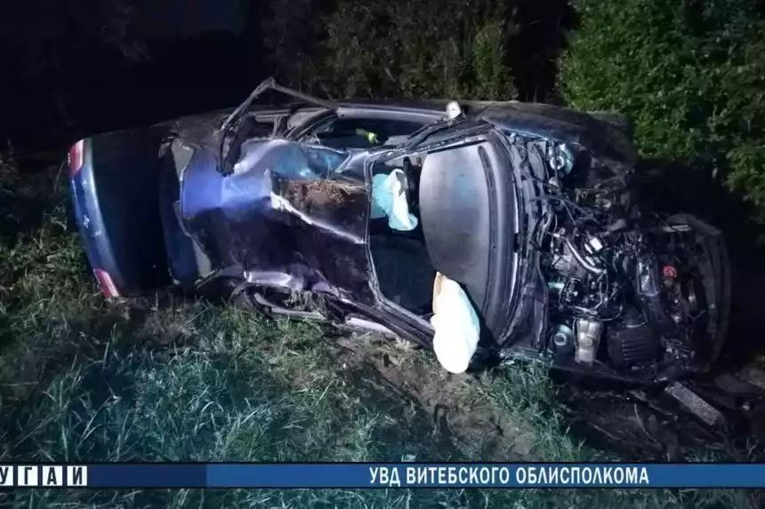 25-летний водитель погиб в ДТП в Лепельском районе