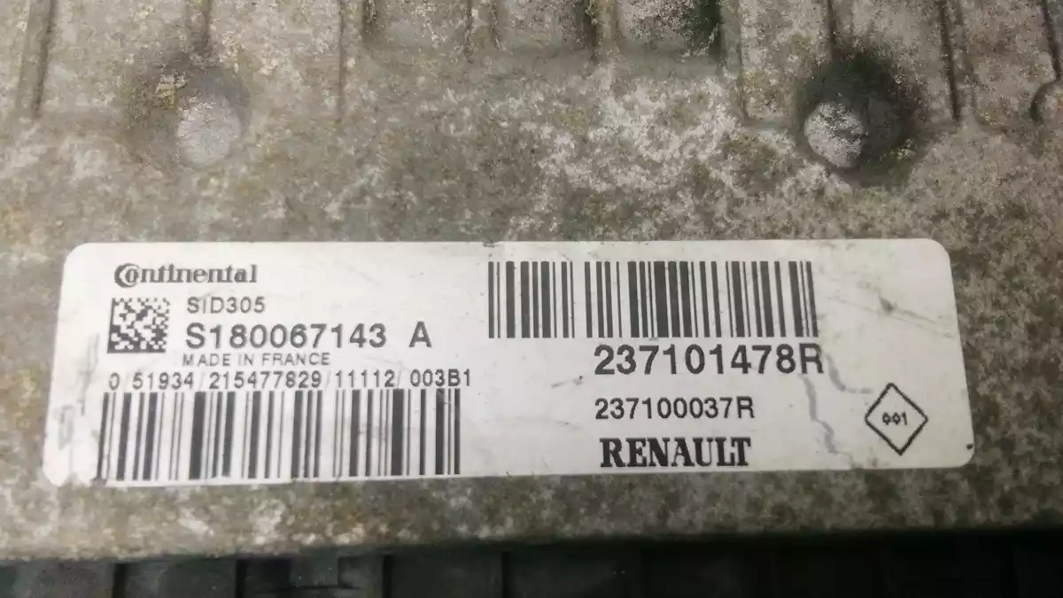 Блок управления двигателем к Renault Fluence 2012