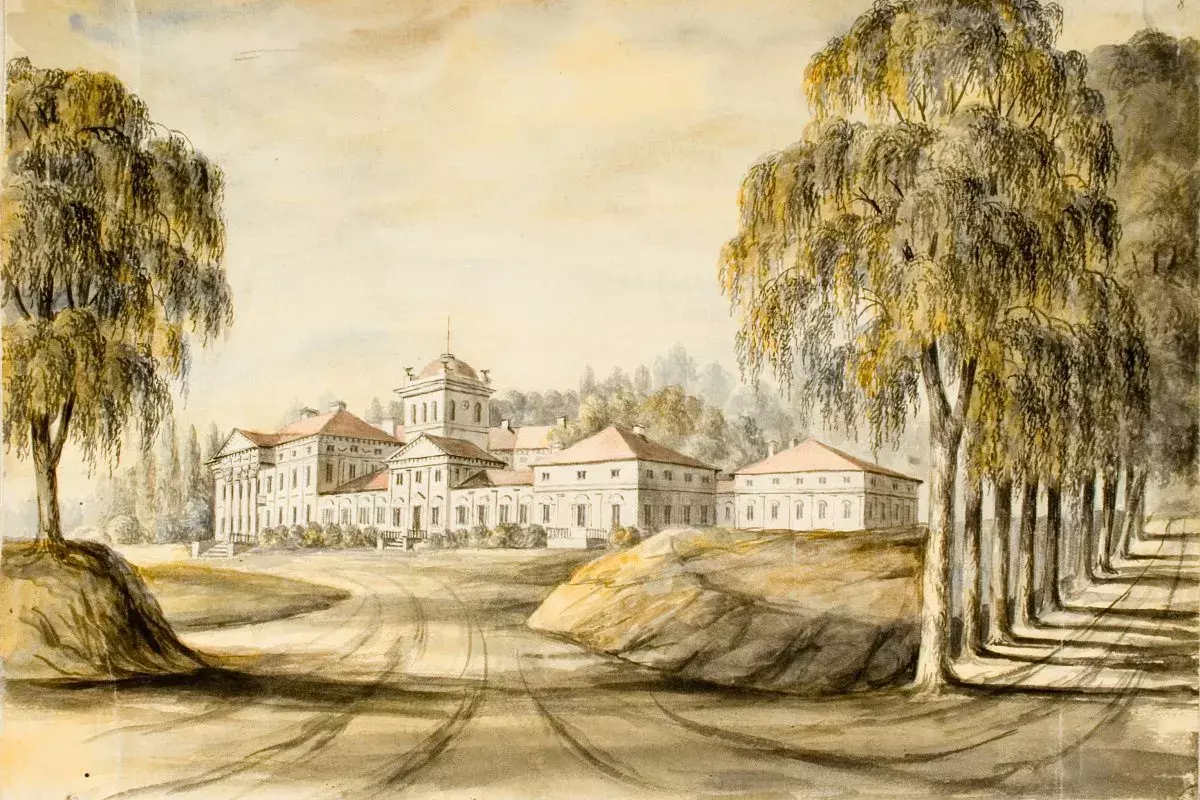 Дворец Булгаков на рисунке Наполеона Орды