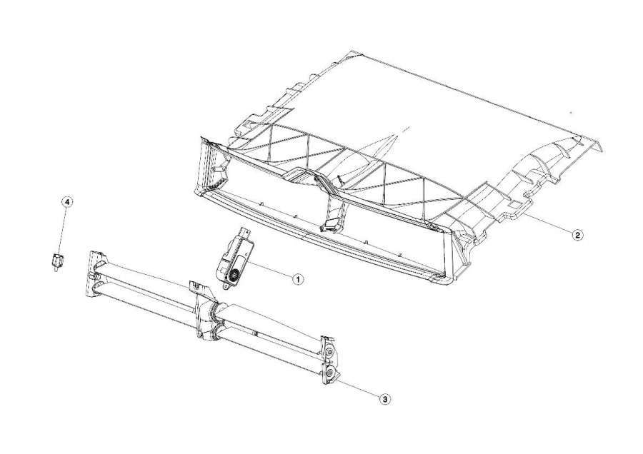 Моторчик жалюзи к Tesla Model 3 2020