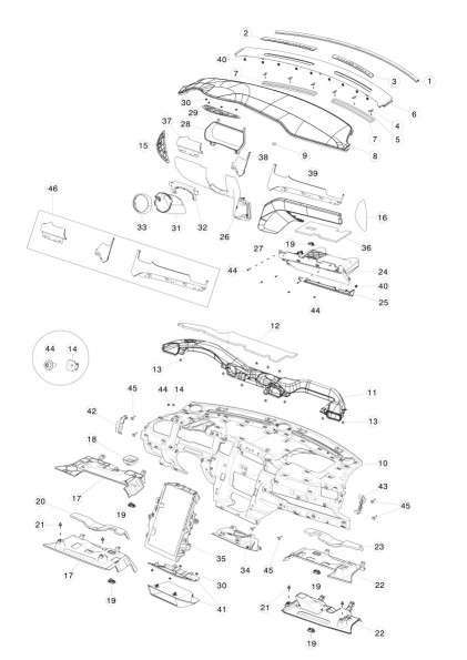 Пластик салона к Tesla Model S 2020