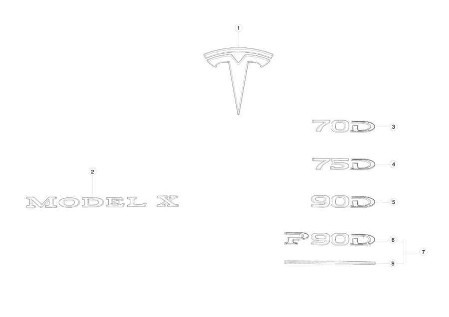 Защита арок к Tesla Model X 2020