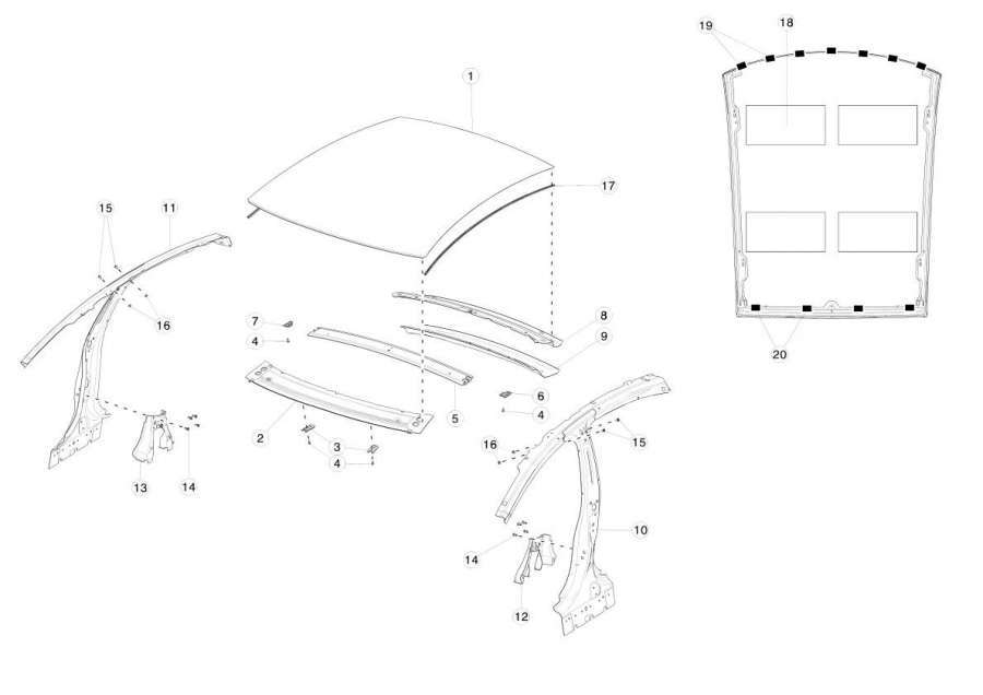 Рама к Tesla Model S 2020