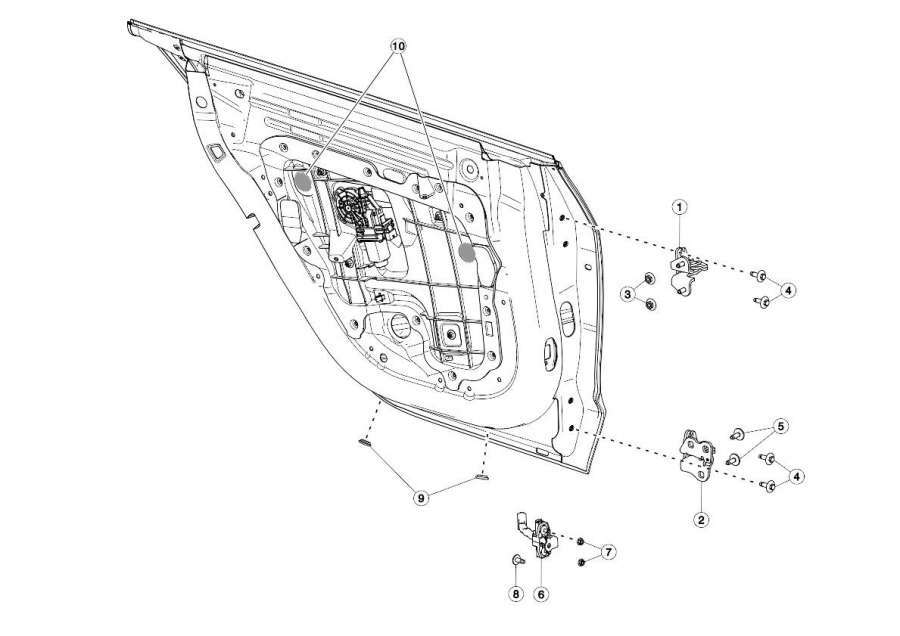 Замок двери к Tesla Model 3 2020