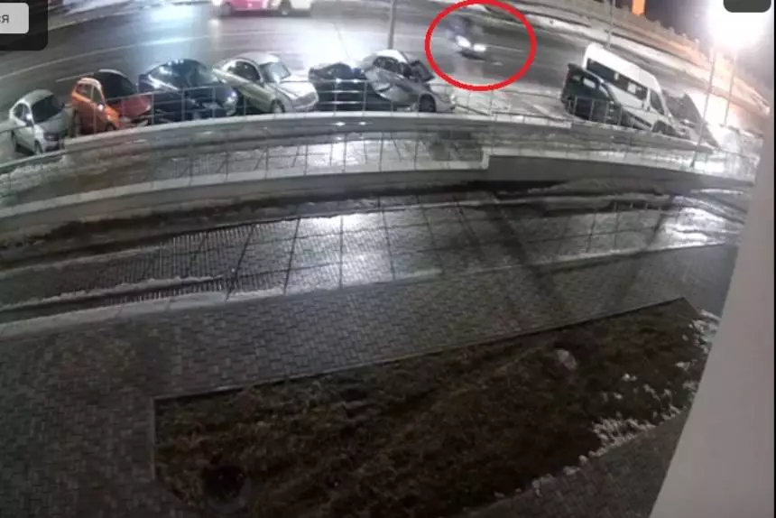 Авария с опрокидыванием в Могилеве попала на видео