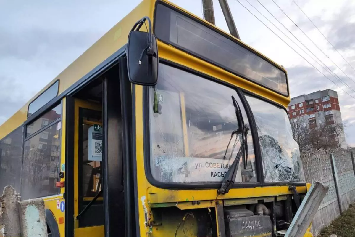 Появилось видео момента аварии с автобусом в Жодино