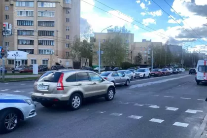 В Минске водитель Honda проехал на красный и сбил пешехода