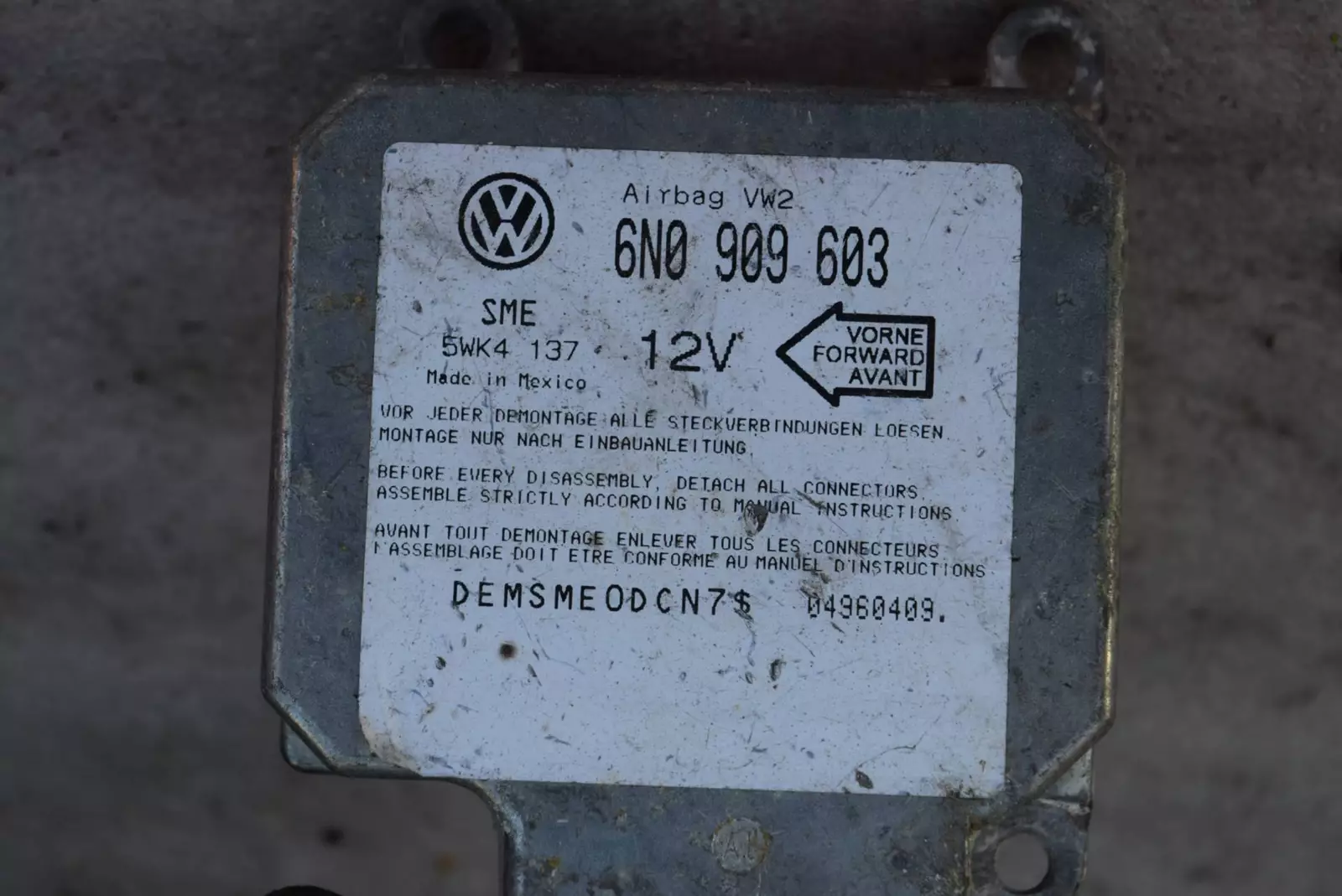 Блок AirBag к Volkswagen Transporter 1996