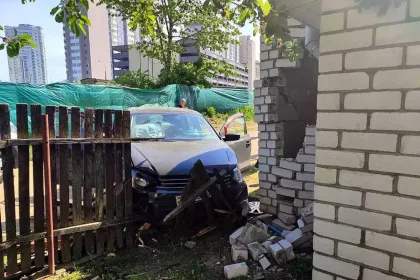 В Минске случилась авария из-за плохого самочувствия водителя