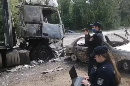 Водитель грузовика погиб при пожаре склада в Колодищах – СК рассказал о причинах