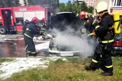 Два пожара с легковушками произошло за один день в Гродно