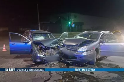 18-летний водитель не уступил дорогу встречной машине в Барановичах